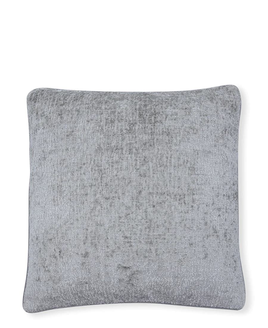 GreenGate velour pudebetræk m/struktur grå 50x50 cm.-logo