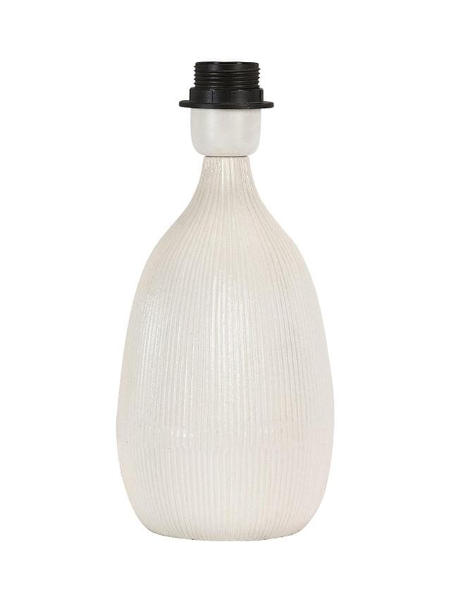 PR HOME - Baylee bordlampe fod Hvid keramik H: 28cm. -logo